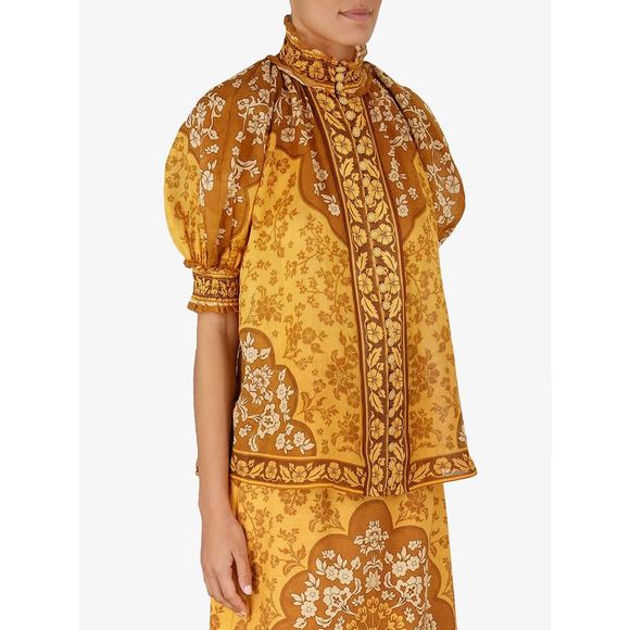 ZIMMERMANN Shirt Woman Brown Shirts - Picture 2 of 3